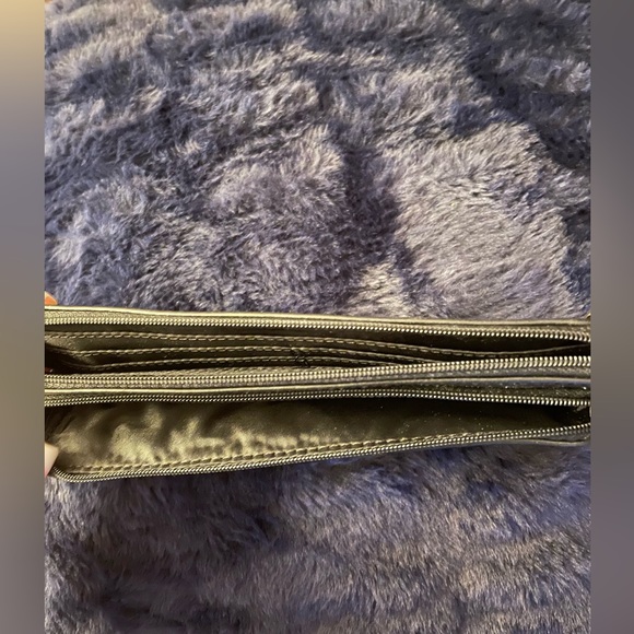 Coach black leather wristlet. - Picture 3 of 4